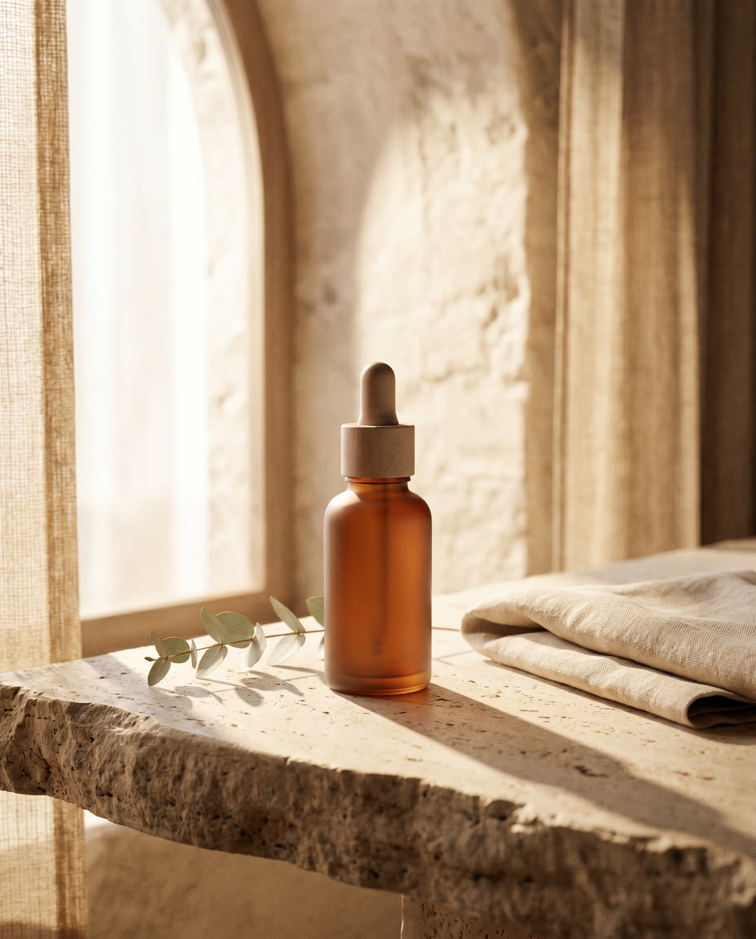 Skincare campaign creative, generated by the Creative Studio